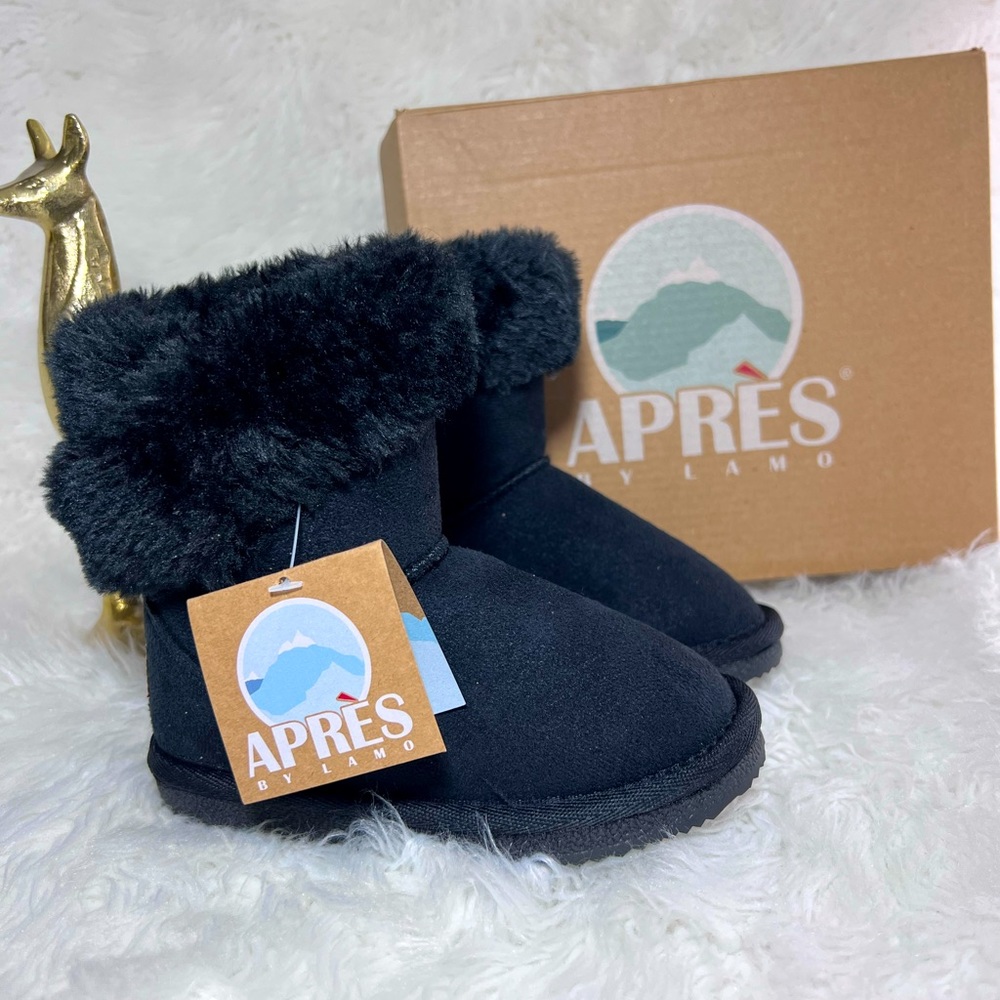 Apres by Lamo Girl Wrap Cuff Black Boot Size 10